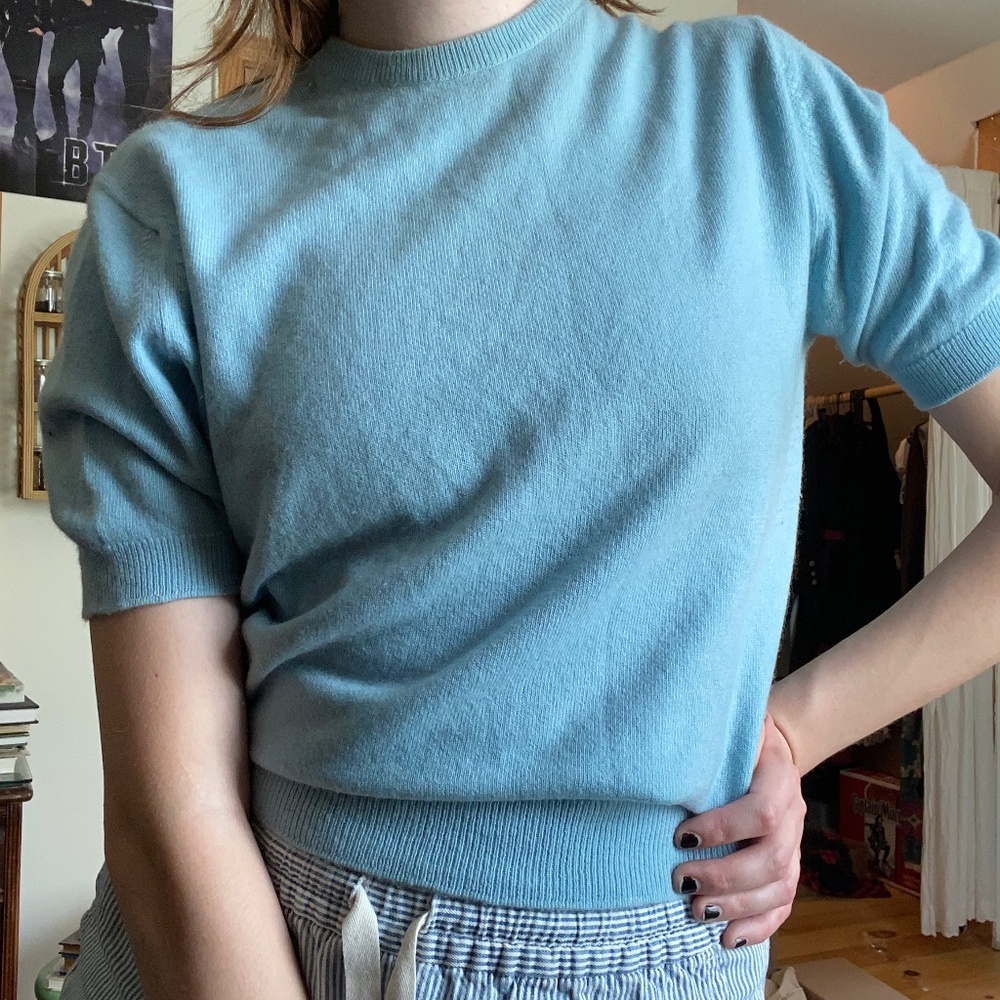 Pringle 1960s Cashmere Short Sleeve Sweater
